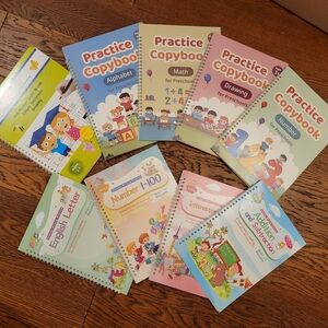 Practice Copybook Set for Kids - With Invisible Ink Pens
